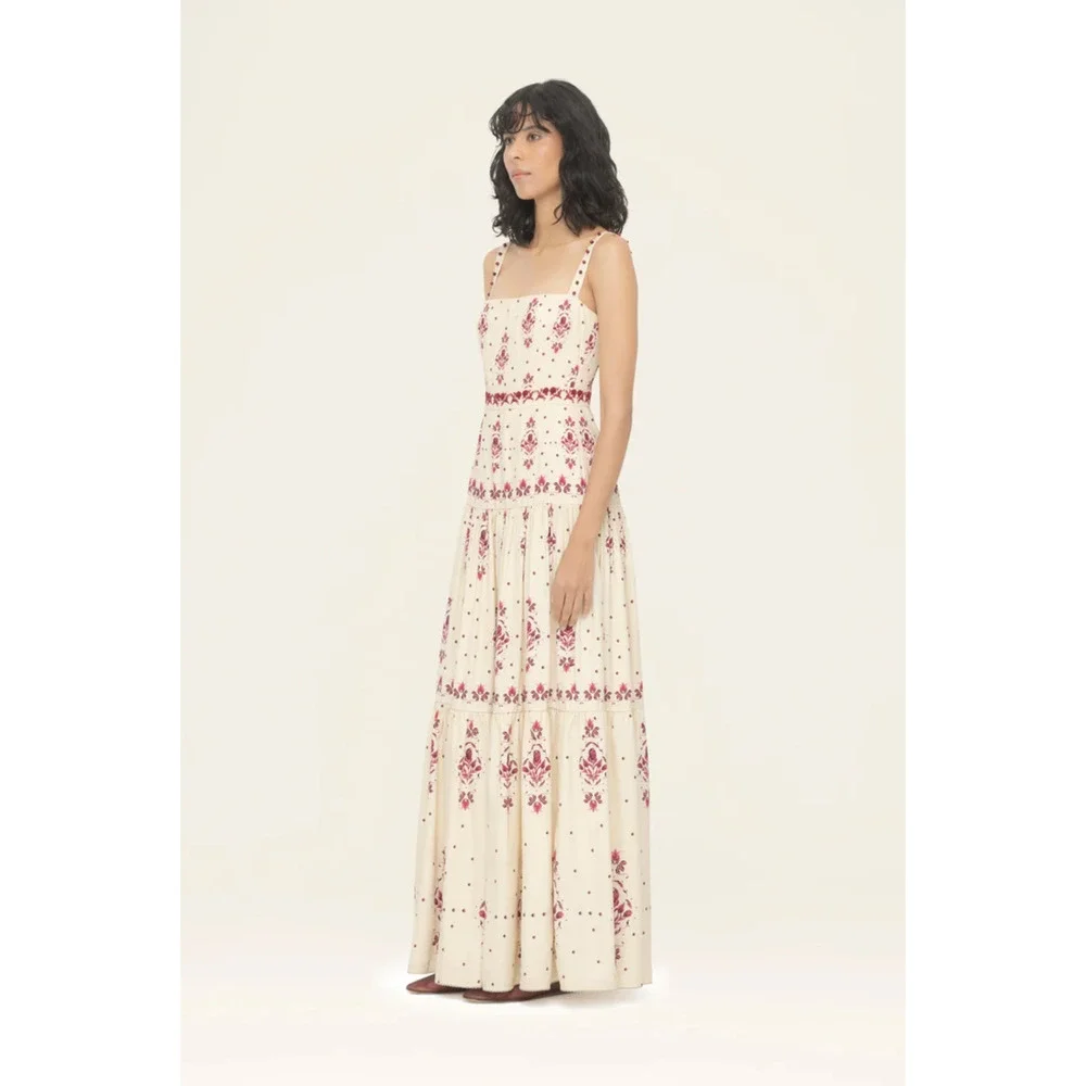 Sold Agua by Agua Bendita Lima Relato Maxi Dress Small - Picture 4 of 10